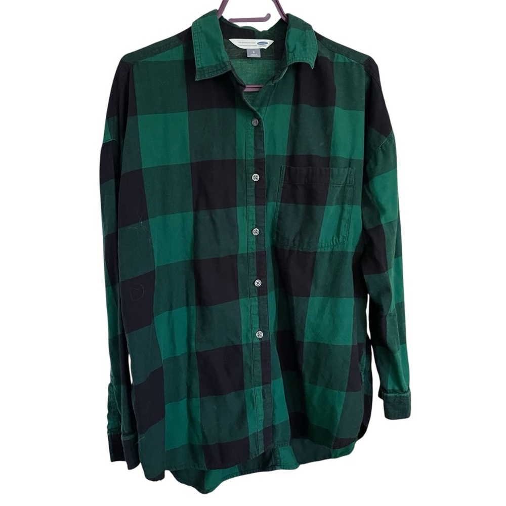 Old Navy Boyfriend Style Flannel Bundle - Picture 3 of 12